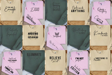 Positivity Sleeve SVG Design Bundle SVG Designangry 