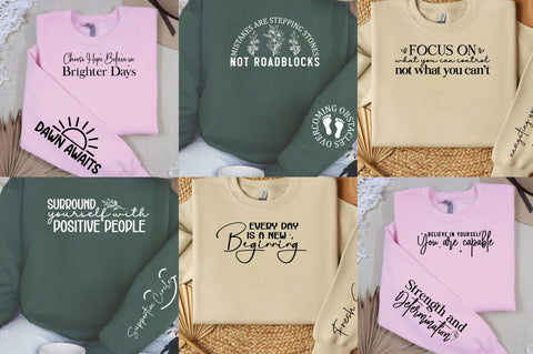 Positivity Sleeve SVG Design Bundle SVG Designangry 