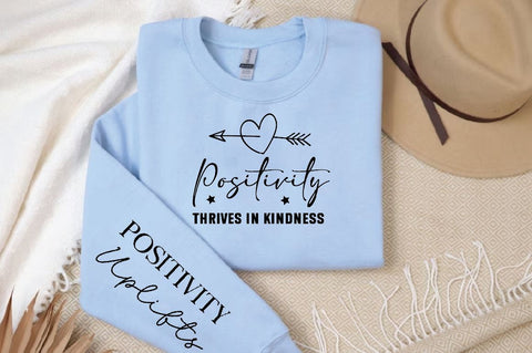 Positivity thrives in kindness Sleeve SVG Design, Inspirational sleeve SVG, Motivational Sleeve SVG, Positive Sleeve SVG SVG Regulrcrative 