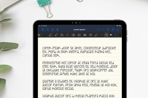 Post-it Note - Handwritten Font Font AnningArts Design 