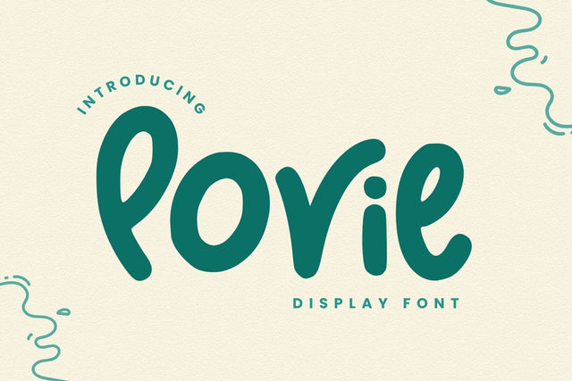 Povie Font Sakha Design Studio 
