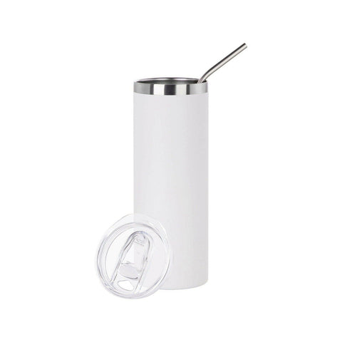 Powder Coated Stainless Steel Tumblers - 6 Pack Craft Express | Blanks for Laser Engraving Physical Craft Express White 20oz 