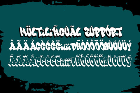 Power Blank | Bold Layered Graffiti Font Font Mozzatype 