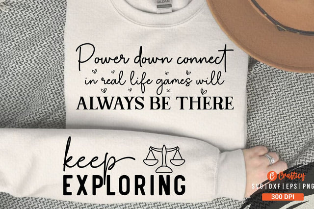 Power down connect in real life games Sleeve SVG Design SVG Designangry 
