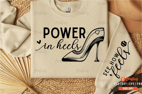 Power in heels Sleeve SVG Design SVG Designangry 