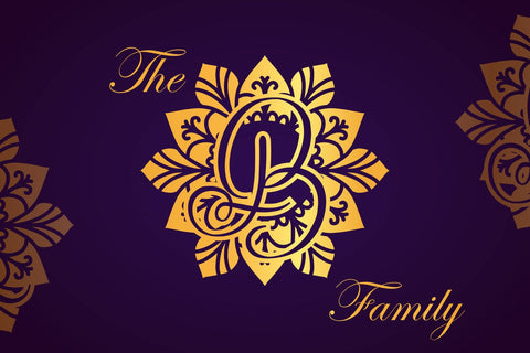 Power Mandala Monogram Font Dm Letter Studio 