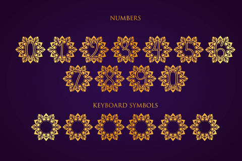 Power Mandala Monogram Font Dm Letter Studio 