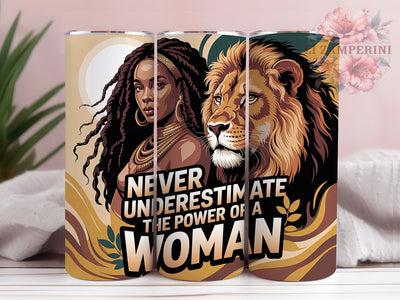 Power of a Woman Tumbler, Black Girl, Empowerment Art, Inspirational Design, Cultural Pride, Tumbler Wrap, Sublimation Design Sublimation Li Zamperini 