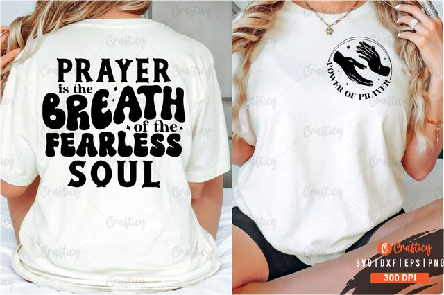 Power of prayer Front and Back SVG T shirt Design SVG Designangry 