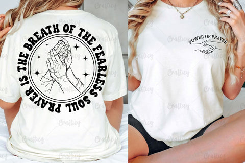 Power of prayer Front and Back SVG T shirt Design SVG Designangry 