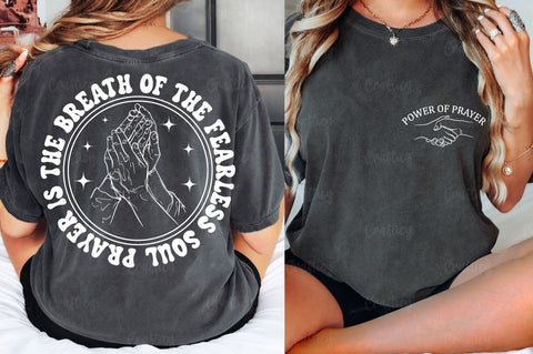 Power of prayer Front and Back SVG T shirt Design SVG Designangry 