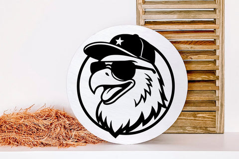 Powerful American Bald Eagle SVG | Patriotic Eagle Clipart SVG Sublimatiz Designs 