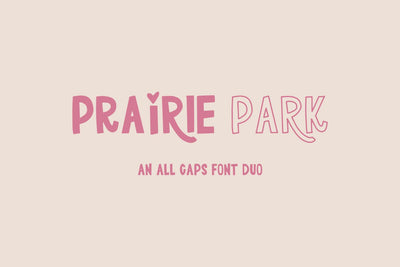 Prairie Park Sans Font Duo Font Beck McCormick 