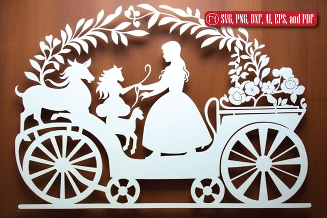 Pram New Baby Paper Cut SVG SVG MD JOYNAL ABDIN 