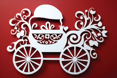 Pram New Baby Paper Cut SVG SVG MD JOYNAL ABDIN 