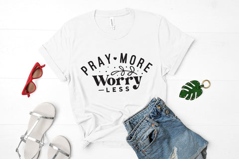 Pray More Worry Less, Faith SVG Cut File SVG CraftLabSVG 
