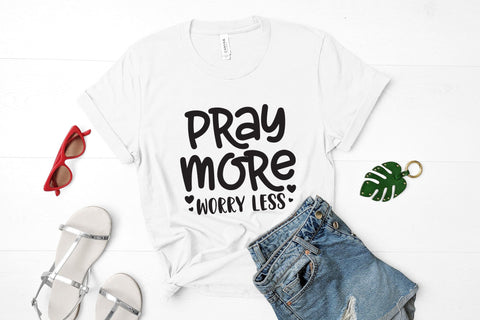 Pray More Worry Less - Faith SVG SVG CraftLabSVG 