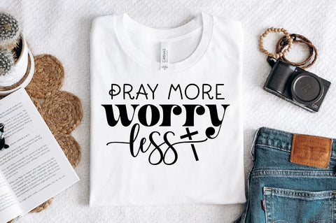 Pray more worry less Sleeve SVG Design, Christian Sleeve SVG, Faith SVG Design, Jesus Sleeve SVG SVG Regulrcrative 