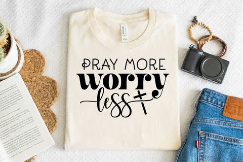 Pray more worry less Sleeve SVG Design, Christian Sleeve SVG, Faith SVG Design, Jesus Sleeve SVG SVG Regulrcrative 