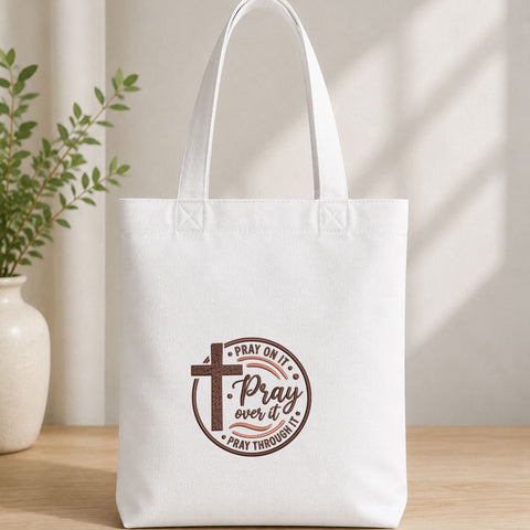 Pray On It Pray Over It Pray Through It Machine Embroidery Design – Christian Cross Prayer Embroidery File Embroidery/Applique DESIGNS PatternFeed8 