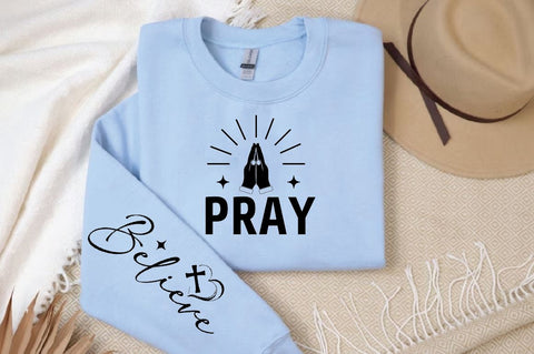 Pray Sleeve SVG Design, Christian Sleeve SVG, Faith SVG Design, Jesus Sleeve SVG SVG Regulrcrative 