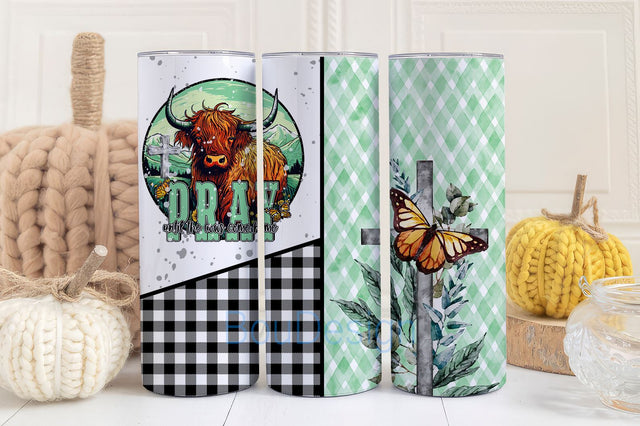 pray tumbler, faith tumbler, inspirational tumbler, religious tumbler Sublimation BouDesign 