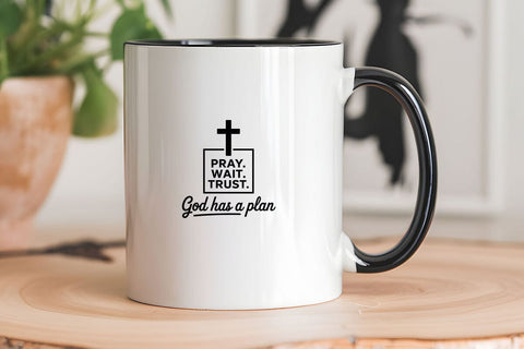 Pray Wait Trust God Has A Plan SVG Angelina750 