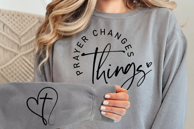 Prayer Changes Things SVG: Christian Faith Design SVG DesignDestine 