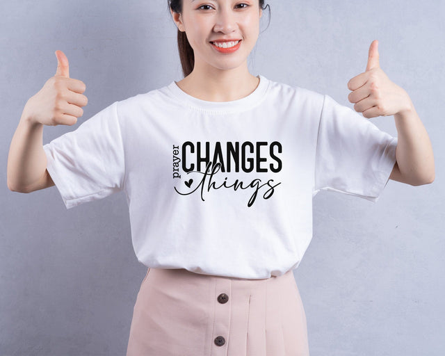 Prayer Changes Things Svg, Christian Svg, Created With a Purpose Svg, Worthy Svg, You Matter Svg, Religious Svg, Faith Svg, Jesus Svg SVG DesignDestine 