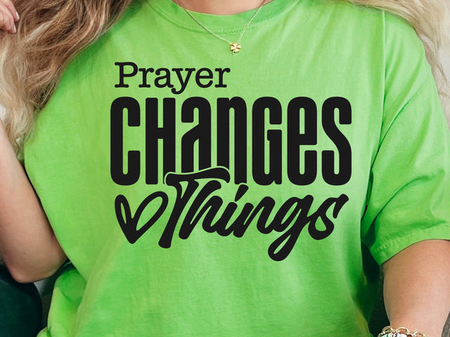 Prayer Changes Things SVG, Created With a Purpose Svg, Christian Svg, Worthy Svg, You Matter Svg, Religious Svg, Faith Svg, Jesus Svg SVG DesignDestine 