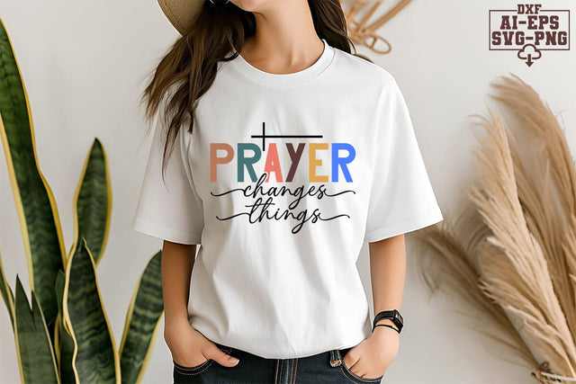 Prayer Changes Things Svg Cut Files Creative Art SVG CraftlabSvg55 