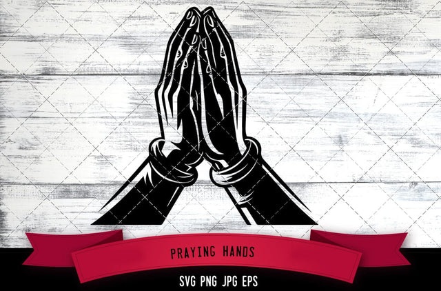 Praying Hands SVG, Religious SVG SVG Loveleen Kaur 