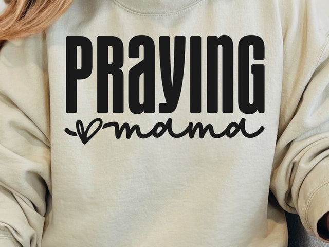 Praying Mama SVG PNG, Mom Svg, Love Like Jesus Svg, Mom Life Svg, Mom Mode Svg, Mother's Day Svg, Religious Svg, Faith Svg, Christian Svg SVG DesignDestine 