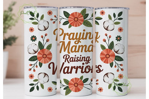 Praying Mama Tumbler Wrap PNG Sublimation PixelChick 
