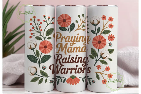 Praying Mama Tumbler Wrap PNG Sublimation PixelChick 