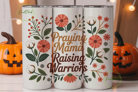 Praying Mama Tumbler Wrap PNG Sublimation PixelChick 