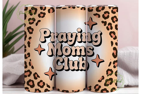 Praying Moms Club 20oz Tumbler Sublimation PixelChick 