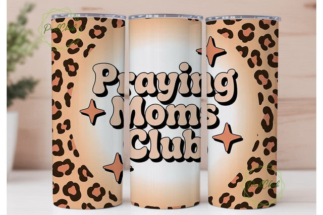 Praying Moms Club 20oz Tumbler Sublimation PixelChick 