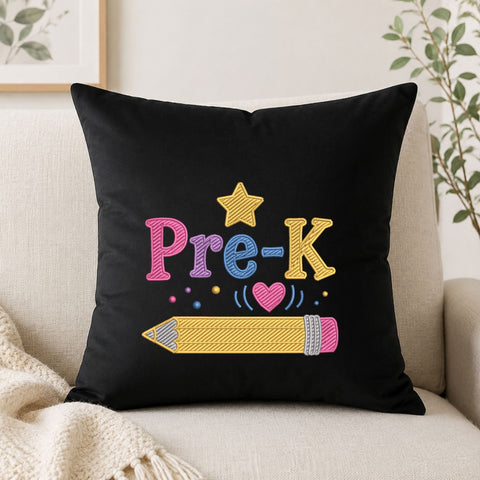 Pre-K Pencil Machine Embroidery Design – Preschool Back to School Embroidery File Embroidery/Applique DESIGNS PatternFeed8 