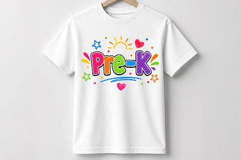 Pre-K PNG | Colorful School Sublimation Design SVG BillahCrafts 