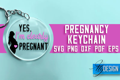 Pregnancy Keychain SVG Design | Pregnancy Quotes SVG Design SVG Fly Design 