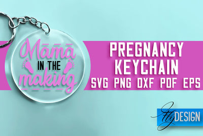 Pregnancy Keychain SVG Design | Pregnancy Quotes SVG Design SVG Fly Design 