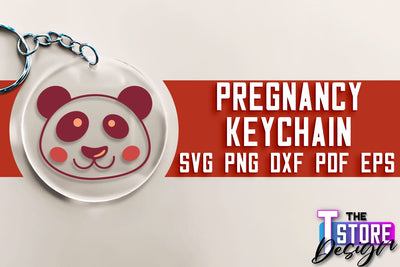 Pregnancy Keychain SVG | Family Quotes Design | Happy Time SVG | Baby Design SVG The T Store Design 