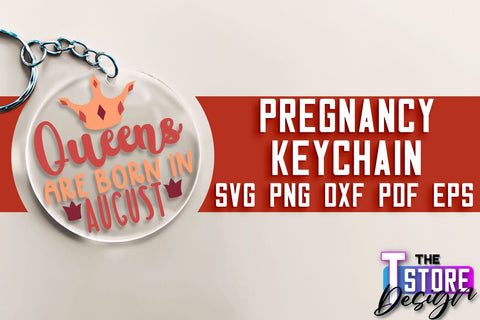 Pregnancy Keychain SVG | Family Quotes Design | Happy Time SVG | Baby Design SVG The T Store Design 