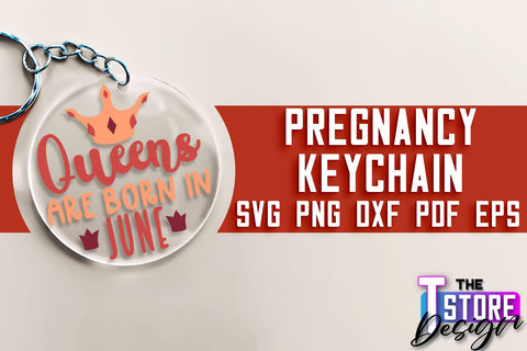 Pregnancy Keychain SVG | Family Quotes Design | Happy Time SVG | Baby Design SVG The T Store Design 