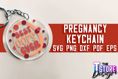 Pregnancy Keychain SVG | Family Quotes Design | Happy Time SVG | Baby Design SVG The T Store Design 