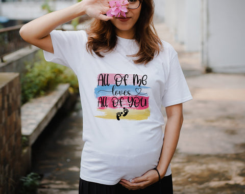 Pregnancy Sublimation Designs Bundle, 6 Pregnancy PNG Files, Future Mommy PNG, All Of Me Loves All Of You PNG, Hands Off The Bump PNG Sublimation HappyDesignStudio 