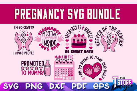 Pregnancy SVG | Family Quotes Design | Happy Time SVG | Baby Design v.1 SVG The T Store Design 