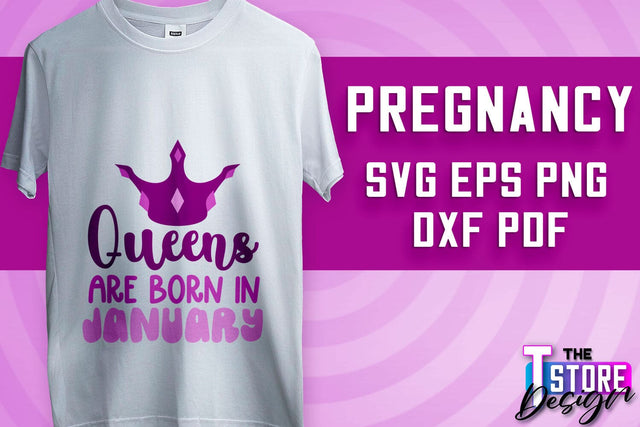 Pregnancy SVG | Family Quotes Design | Happy Time SVG | Baby Design v.2 SVG The T Store Design 