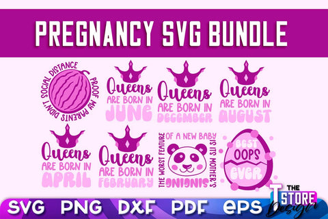 Pregnancy SVG | Family Quotes Design | Happy Time SVG | Baby Design v.2 SVG The T Store Design 